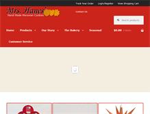 Tablet Screenshot of hanescookies.com